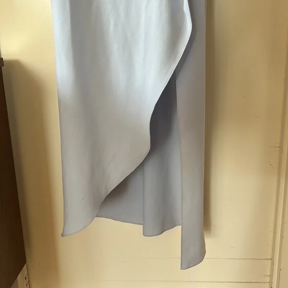 Halston Heritage Baby Blue Sleeveless Column Gown Sz 10 EUC - Picture 4 of 9